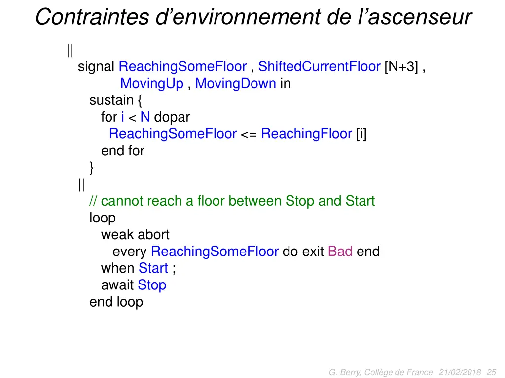 contraintes d environnement de l ascenseur 2