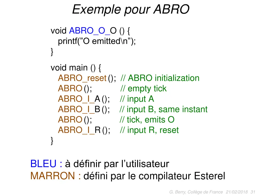 exemple pour abro