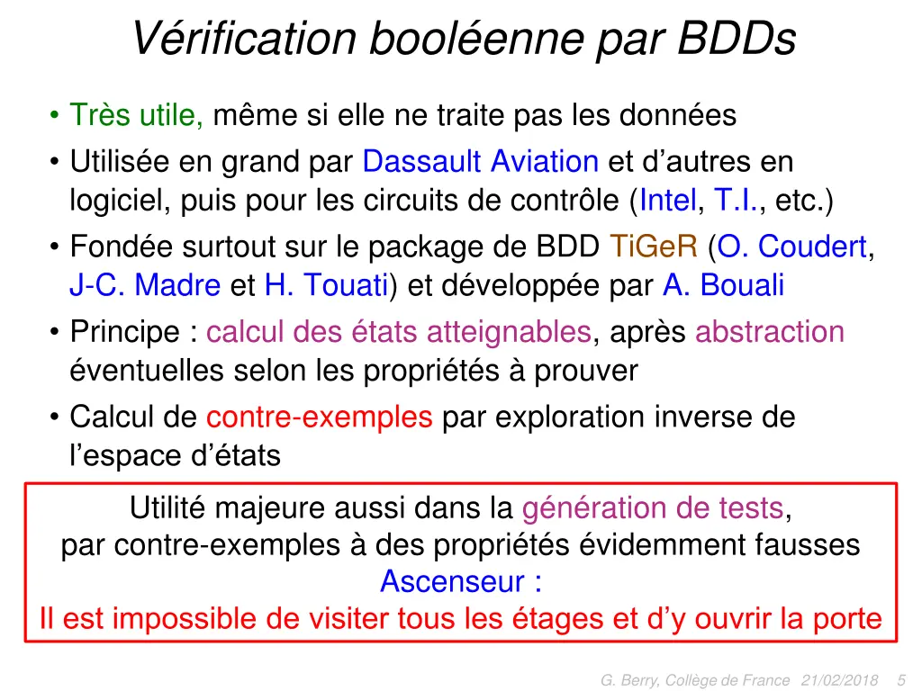 v rification bool enne par bdds