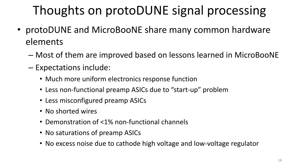 thoughts on protodune signal processing