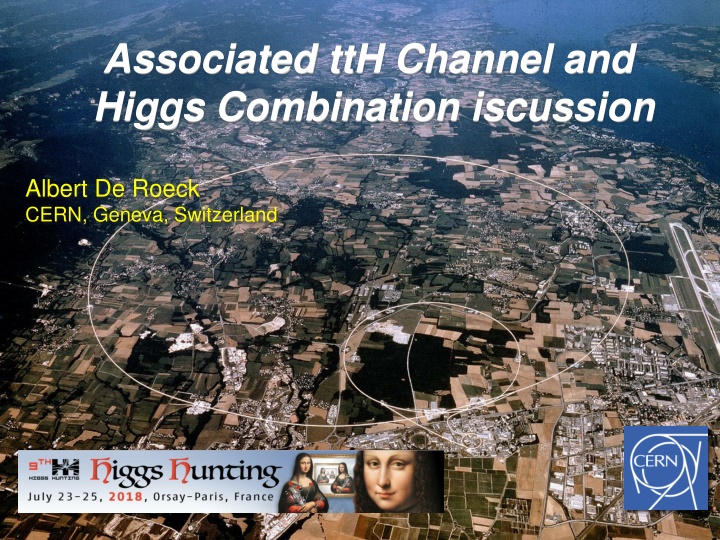 associated tth channel and higgs combination