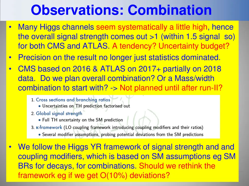 observations combination