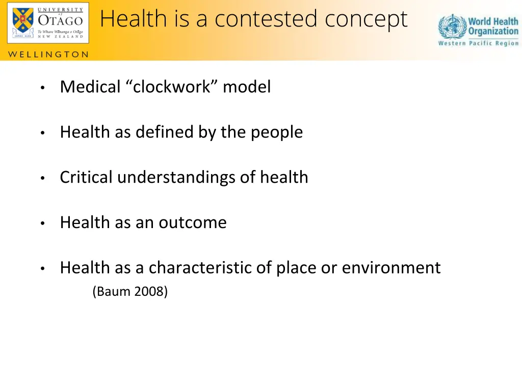 health is a contested concept