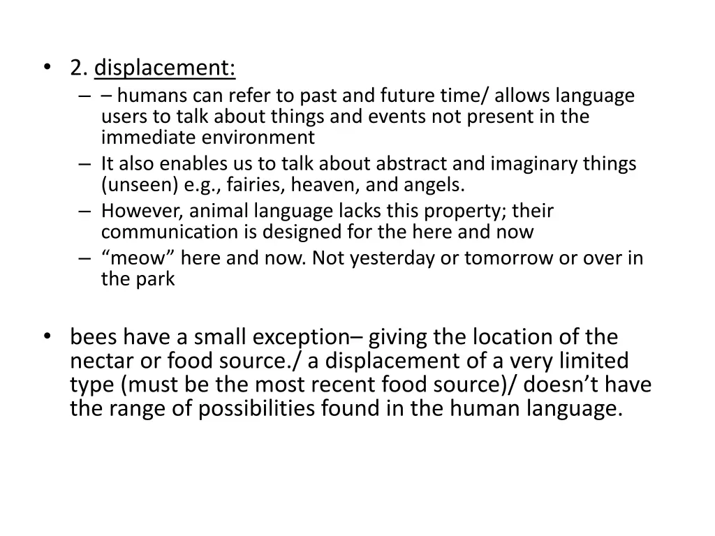 2 displacement humans can refer to past