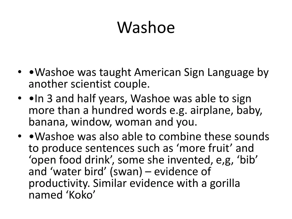 washoe