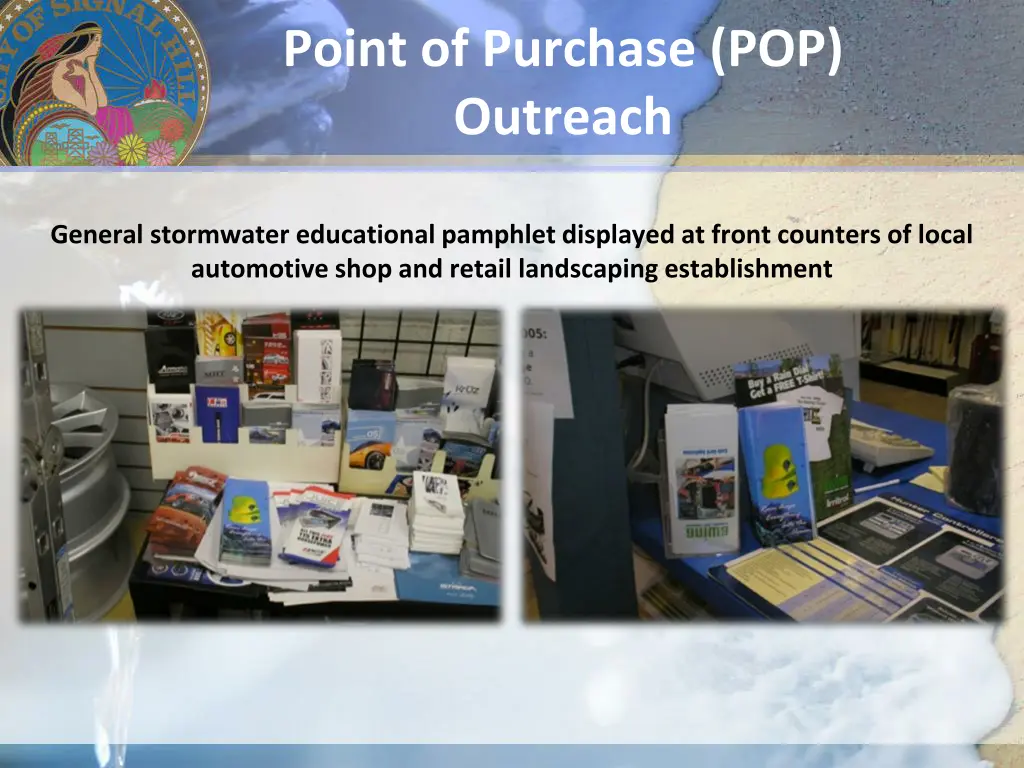 point of purchase pop outreach