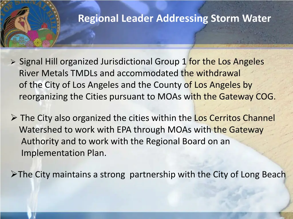 regional leader addressing storm water 1