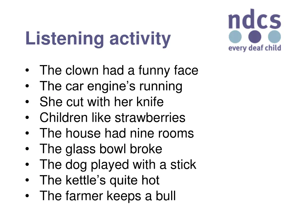 listening activity 1