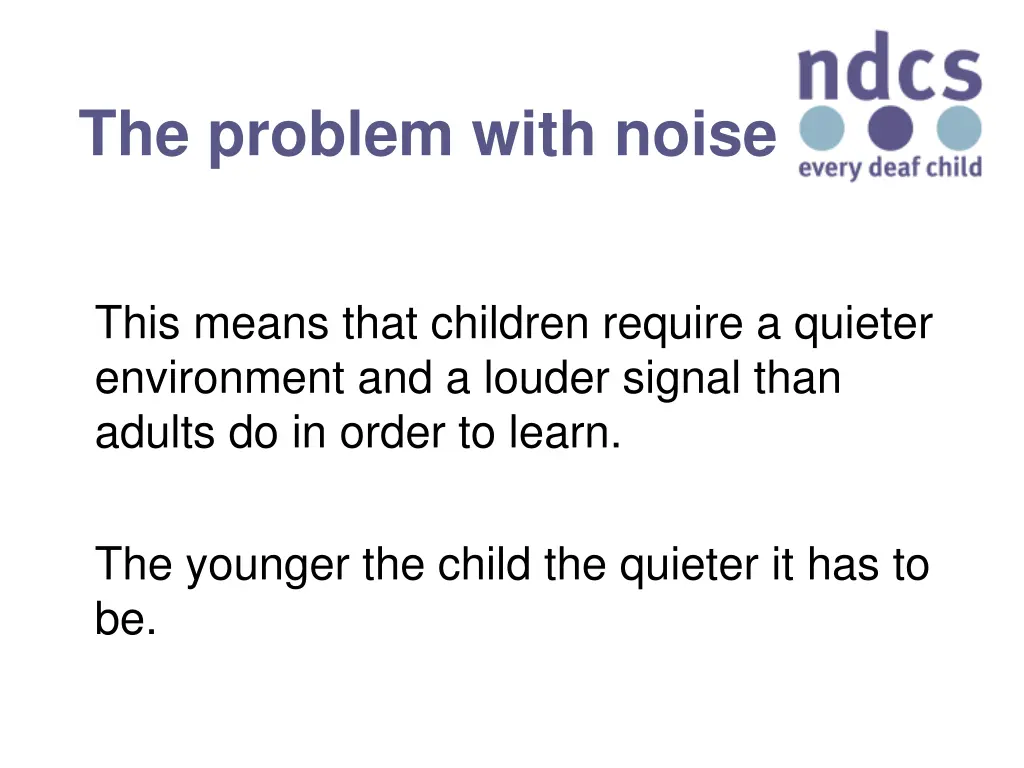 the problem with noise 1