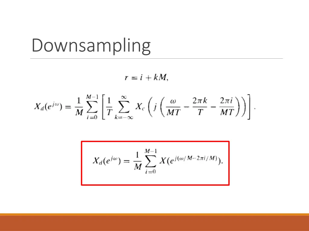 downsampling 1