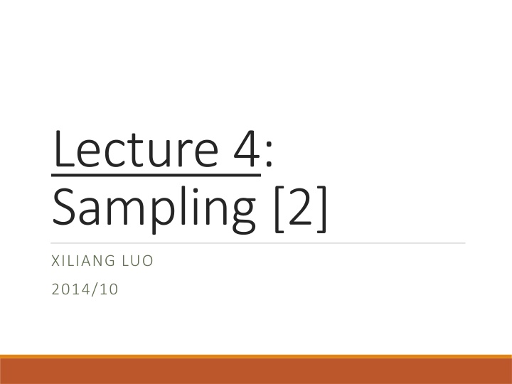 lecture 4 sampling 2