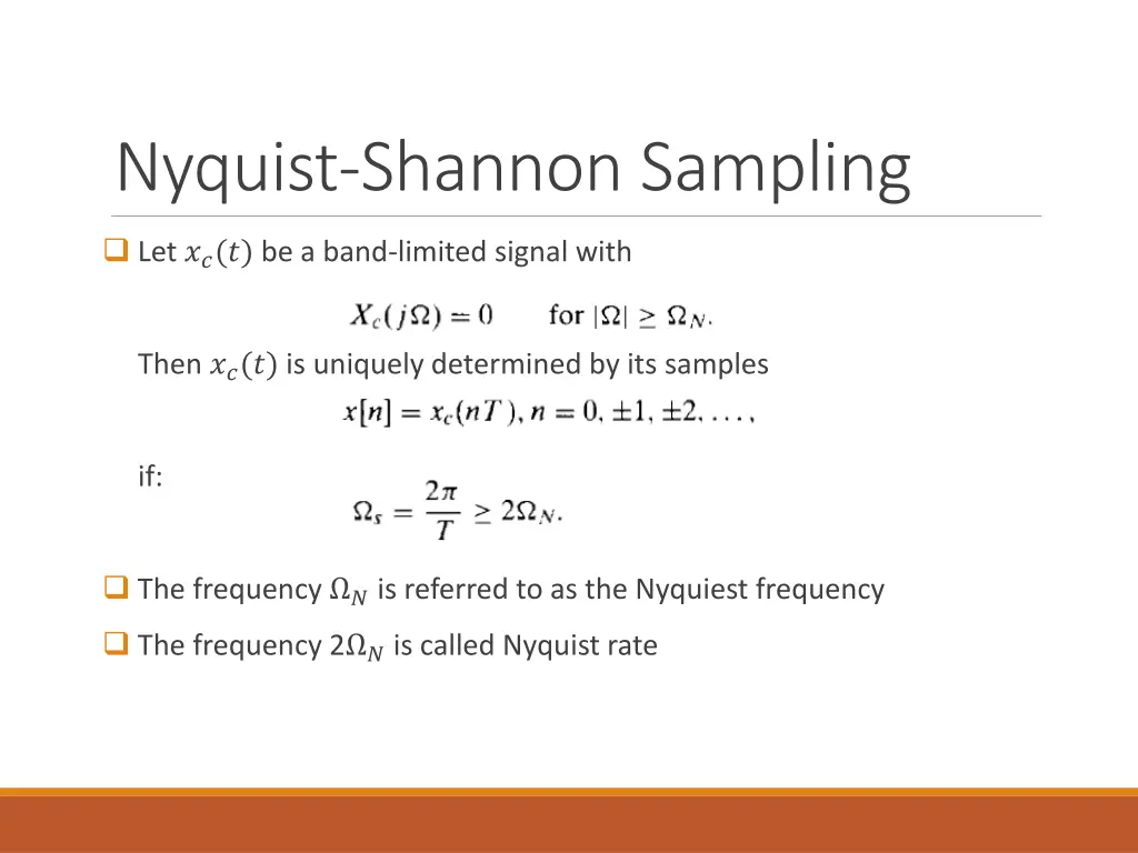 nyquist shannon sampling