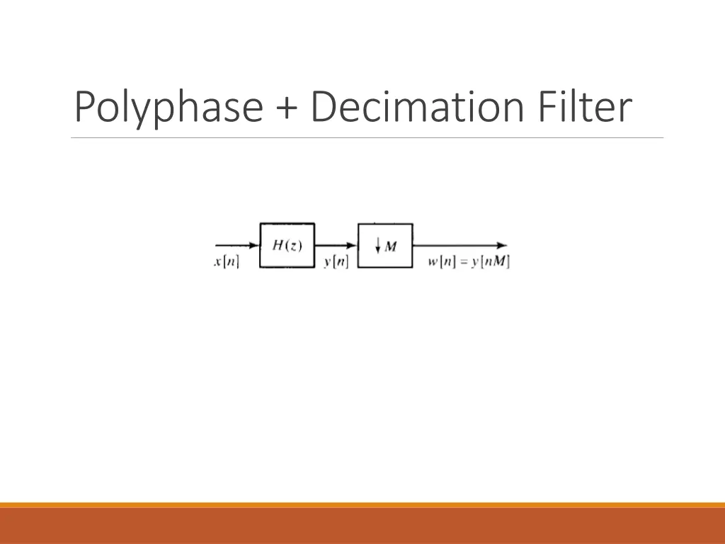 polyphase decimation filter