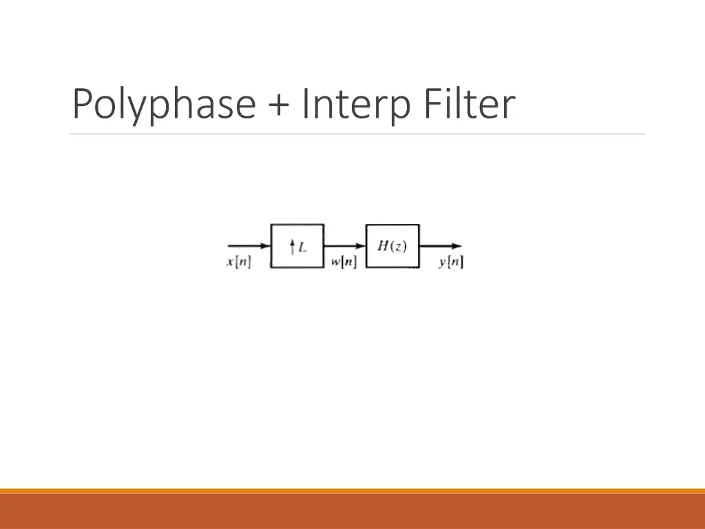 polyphase interp filter