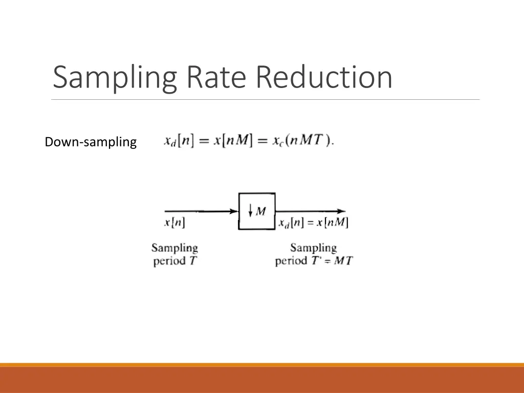 sampling rate reduction