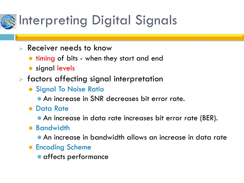 interpreting digital signals