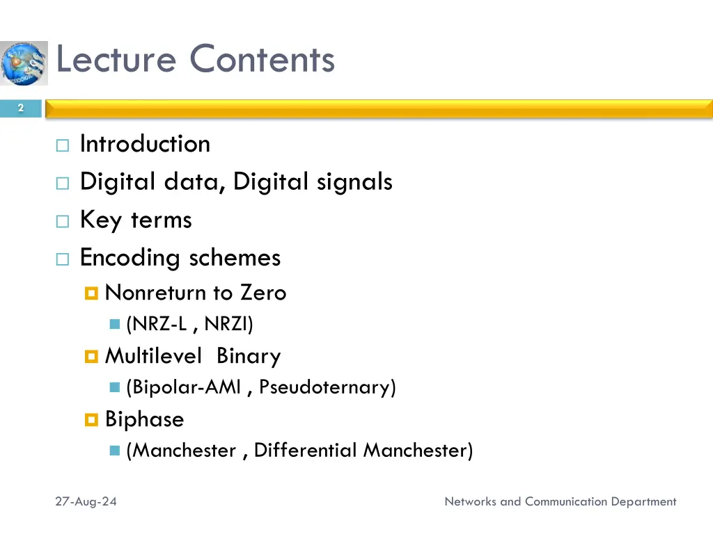 lecture contents