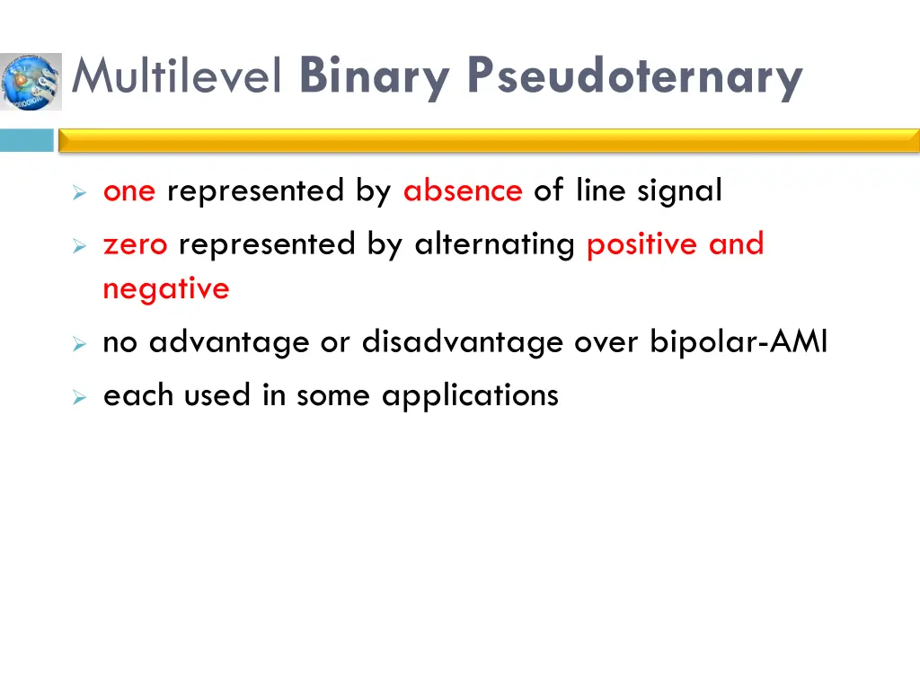 multilevel binary pseudoternary