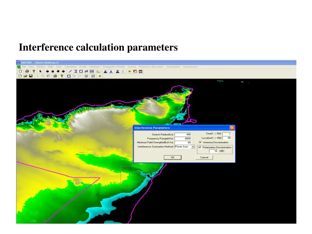 interference calculation parameters 1