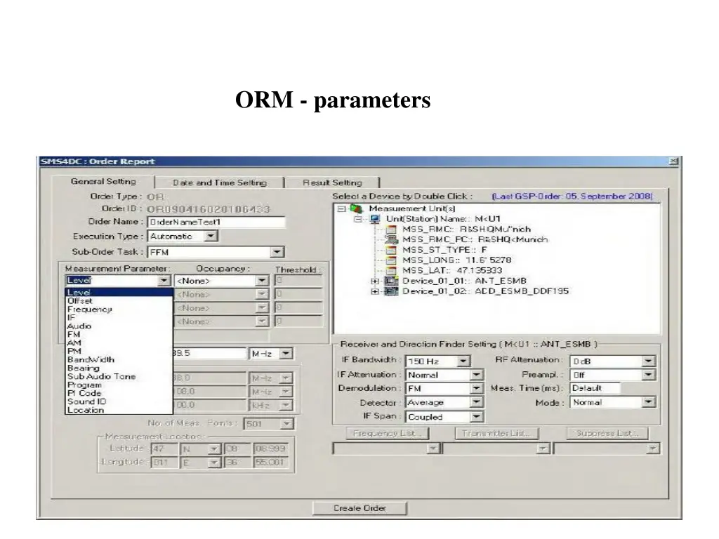 orm parameters