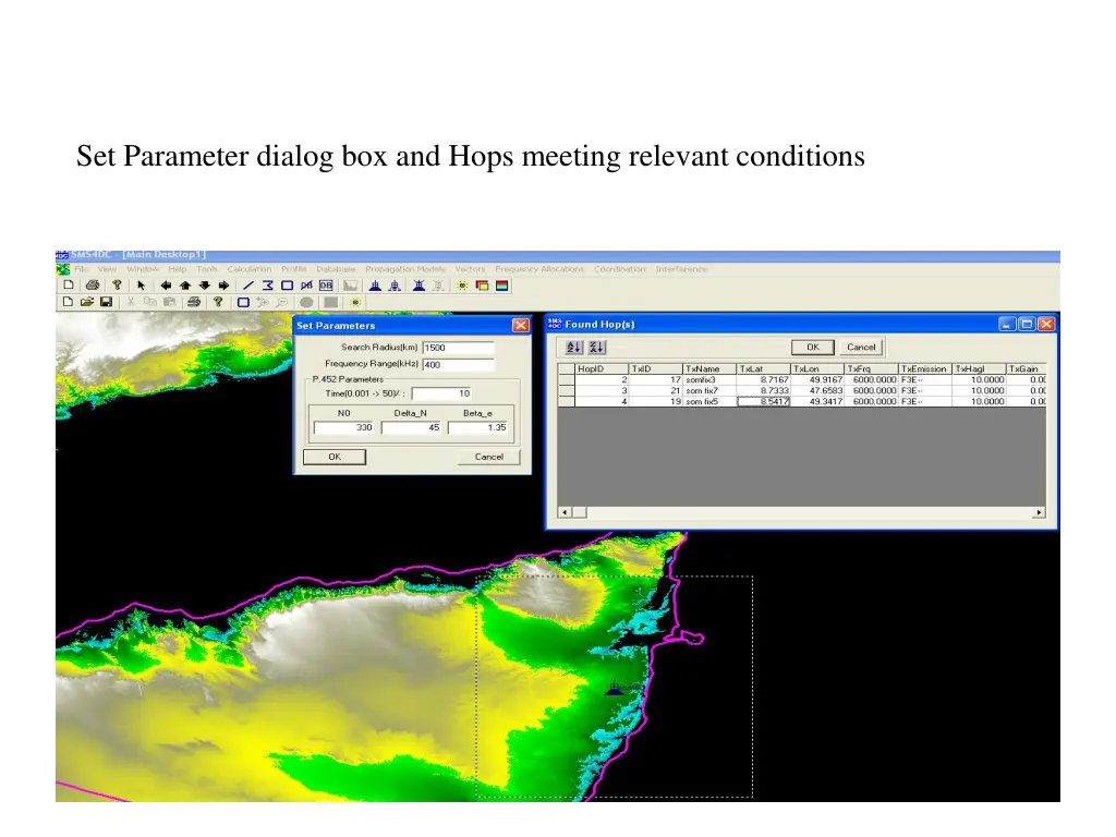 set parameter dialog box and hops meeting