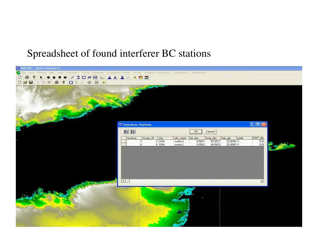 spreadsheet of found interferer bc stations