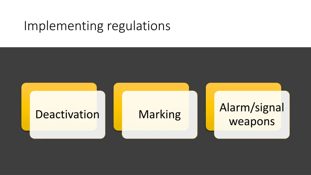 implementing regulations