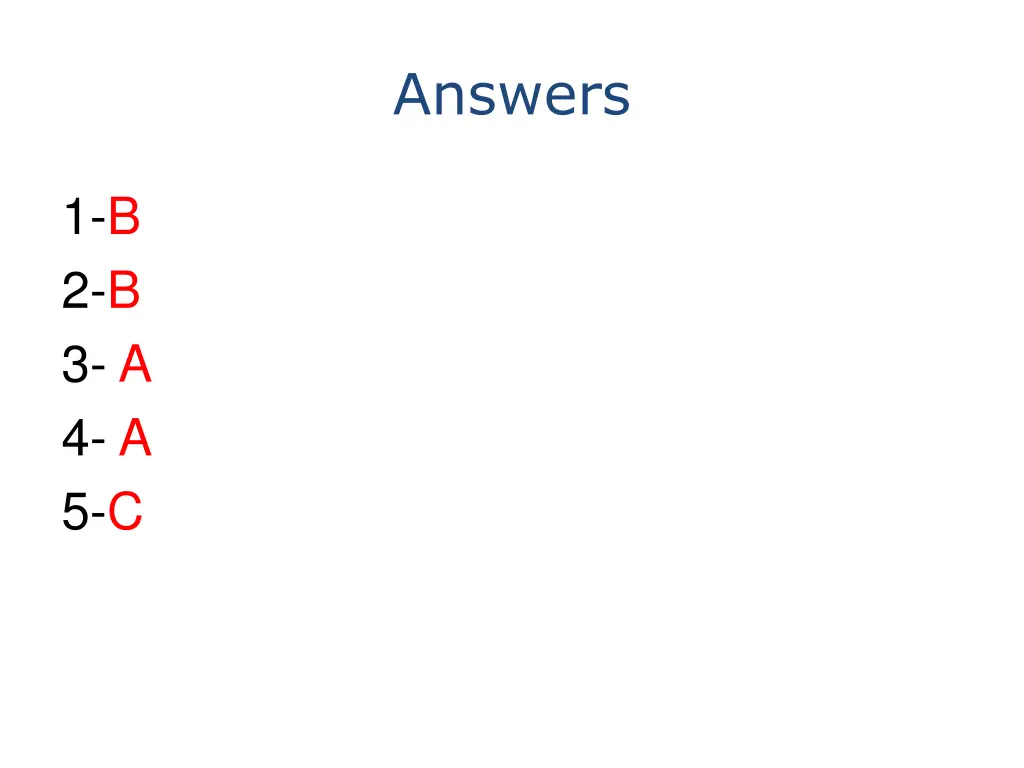 answers