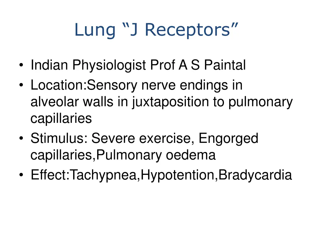 lung j receptors