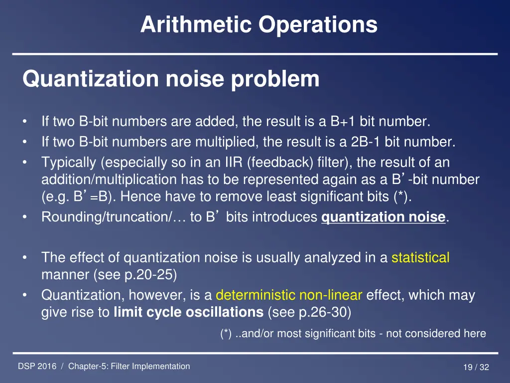 arithmetic operations