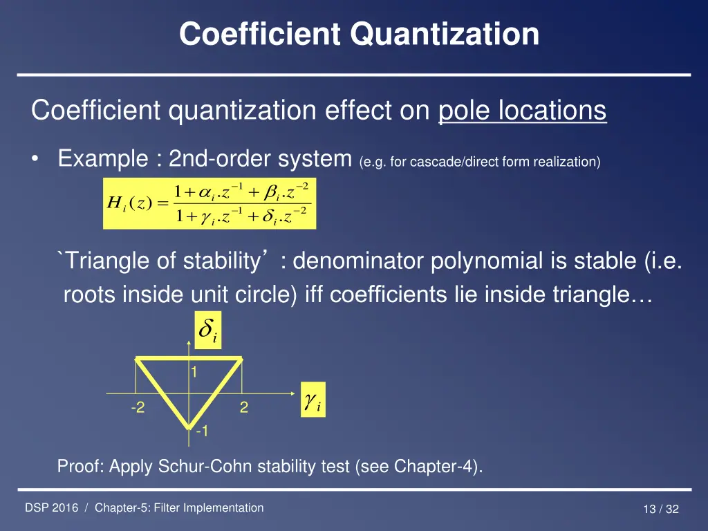 coefficient quantization 1