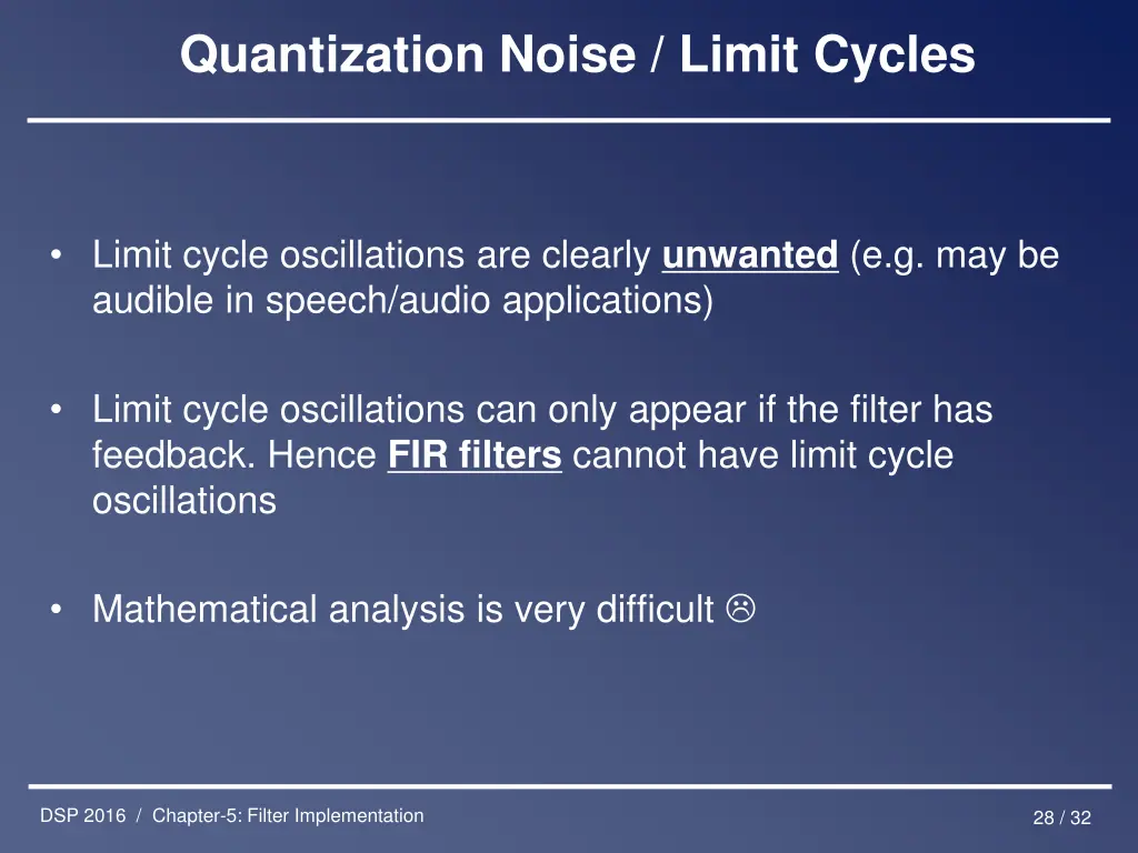 quantization noise limit cycles 2