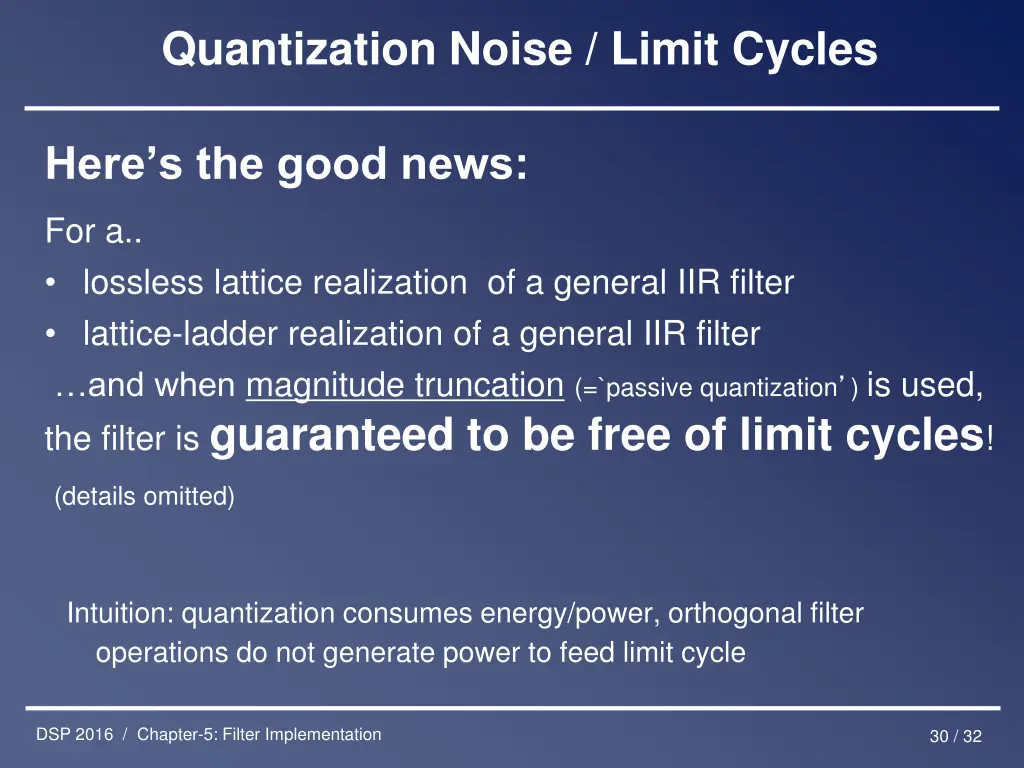 quantization noise limit cycles 4