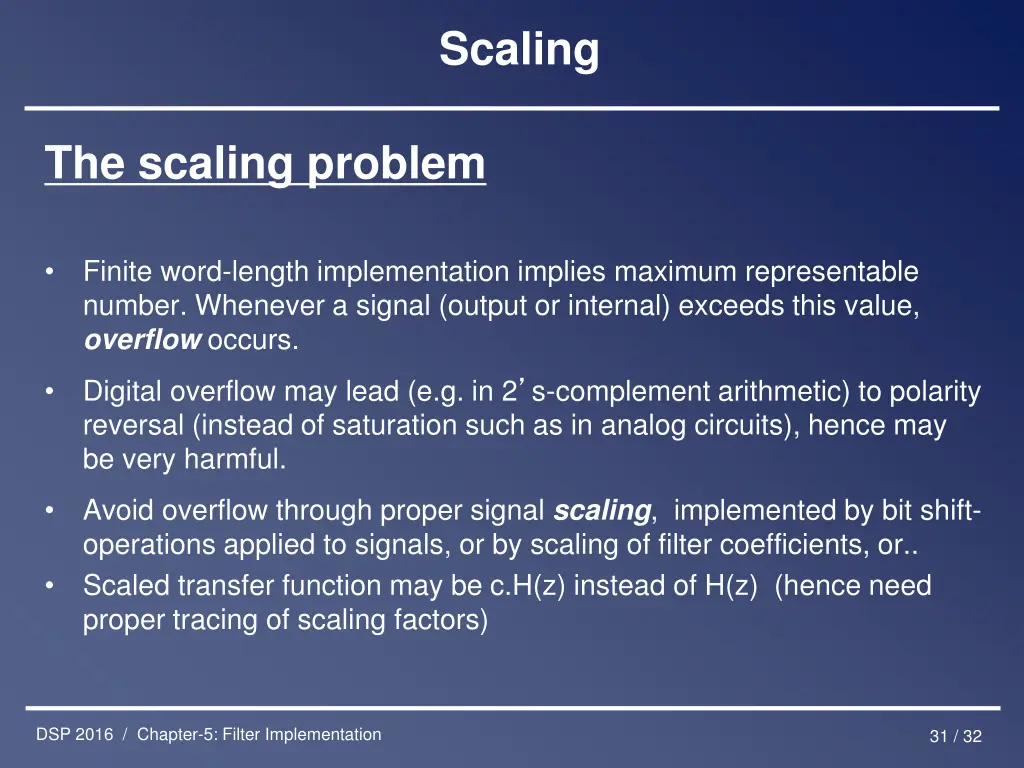 scaling