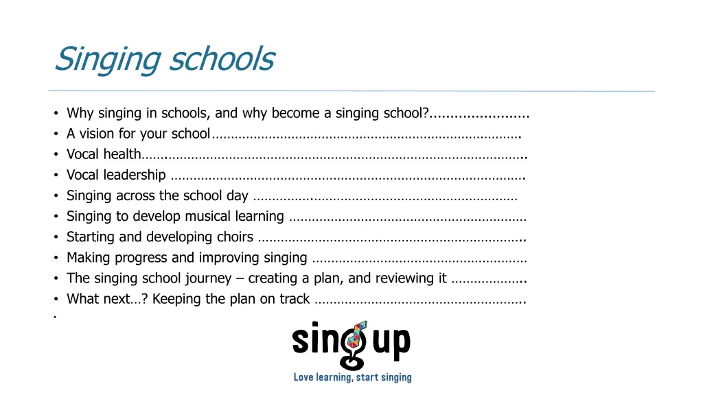 singing schools 1