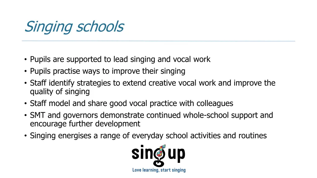 singing schools