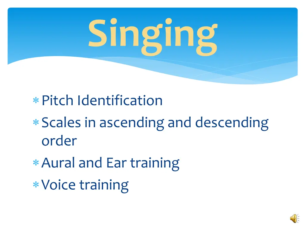 singing 1