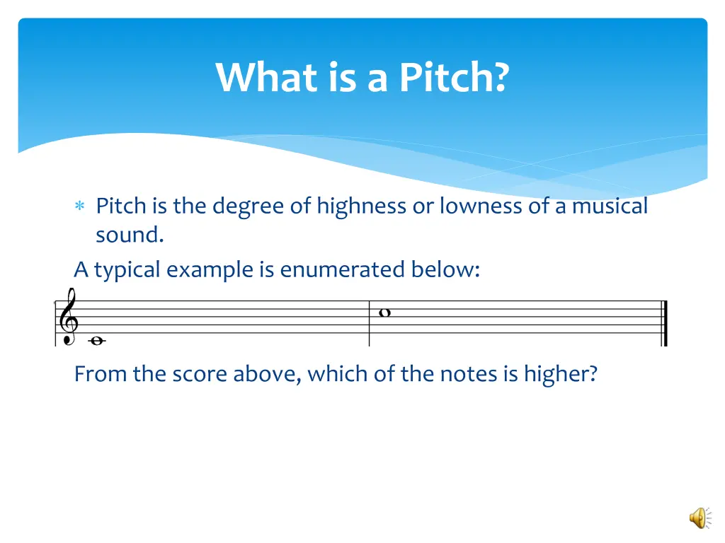 what is a pitch