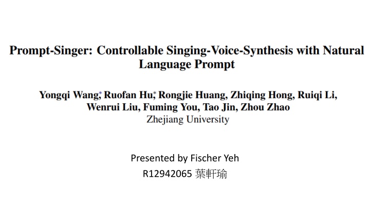 prompt prompt singer controllable singing singer