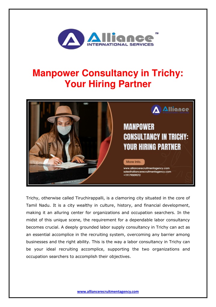 manpower consultancy in trichy your hiring partner