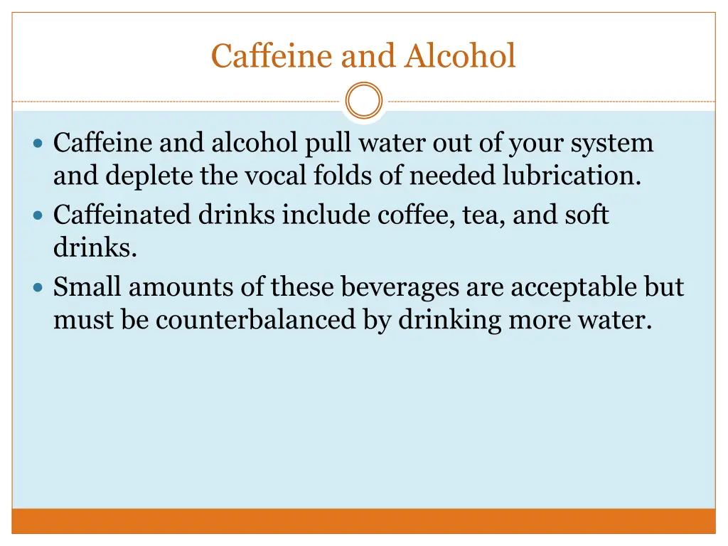 caffeine and alcohol