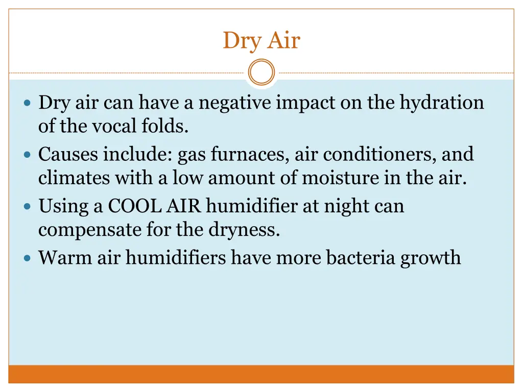 dry air