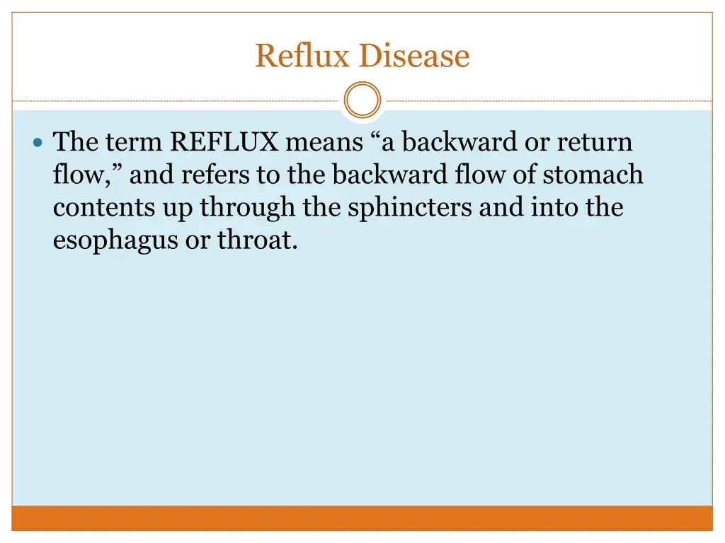 reflux disease