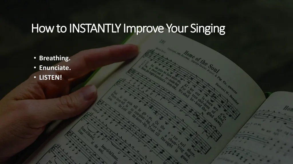 how to instantly improve your singing