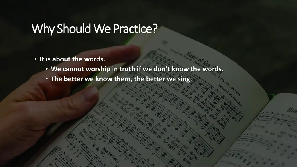 why should we practice why should we practice 1