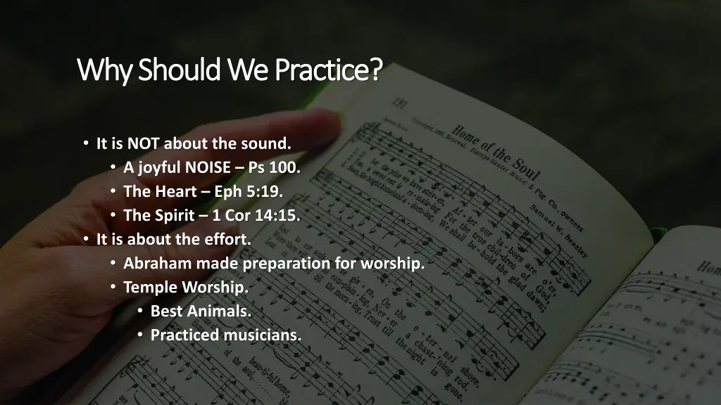 why should we practice why should we practice