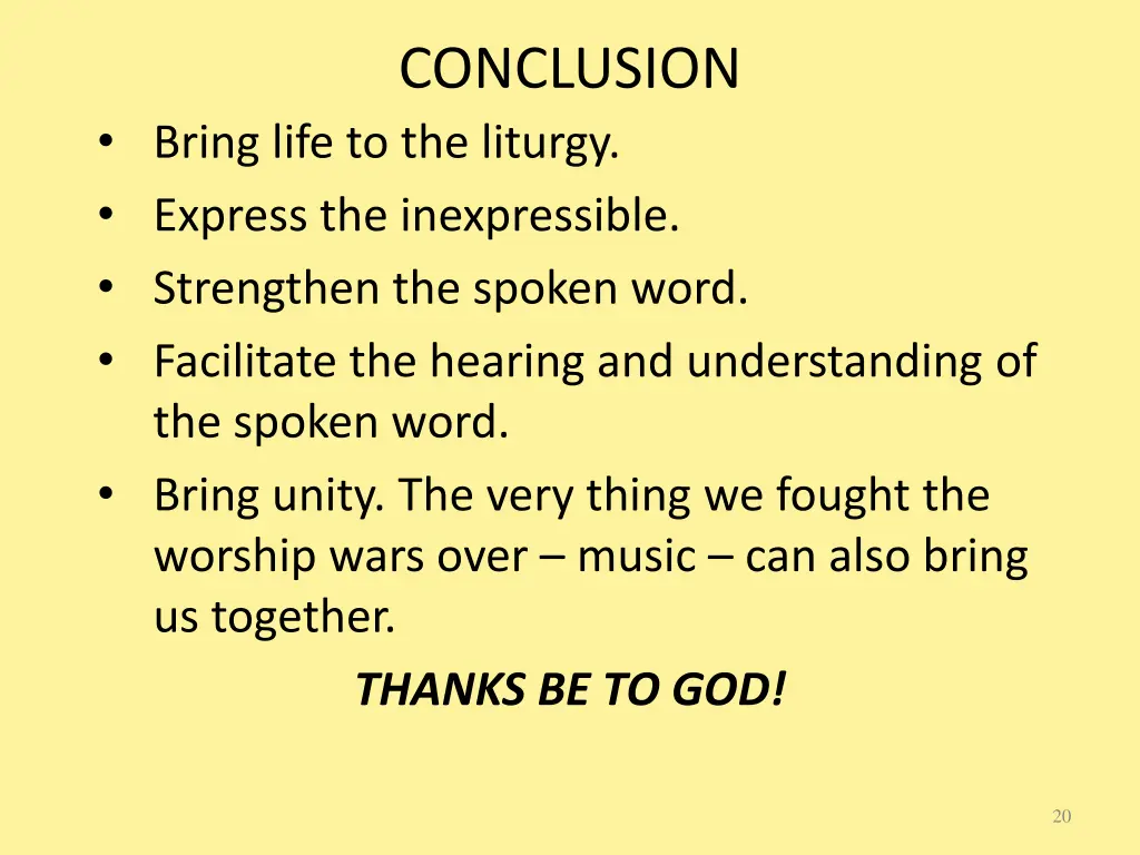 conclusion 1