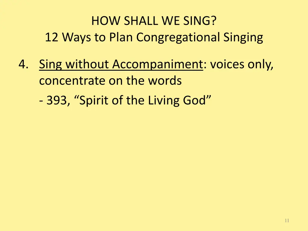 how shall we sing 12 ways to plan congregational 3