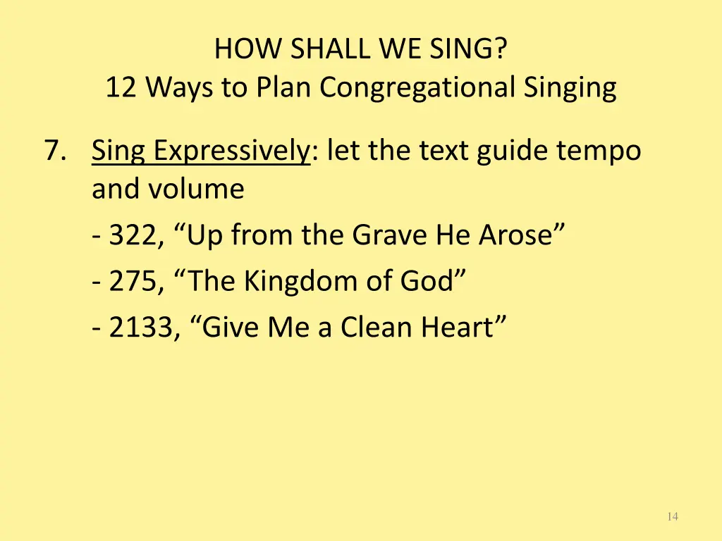 how shall we sing 12 ways to plan congregational 6