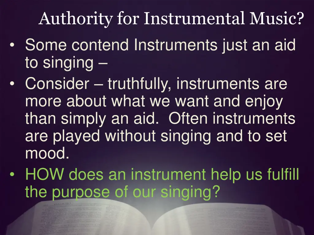 authority for instrumental music 3